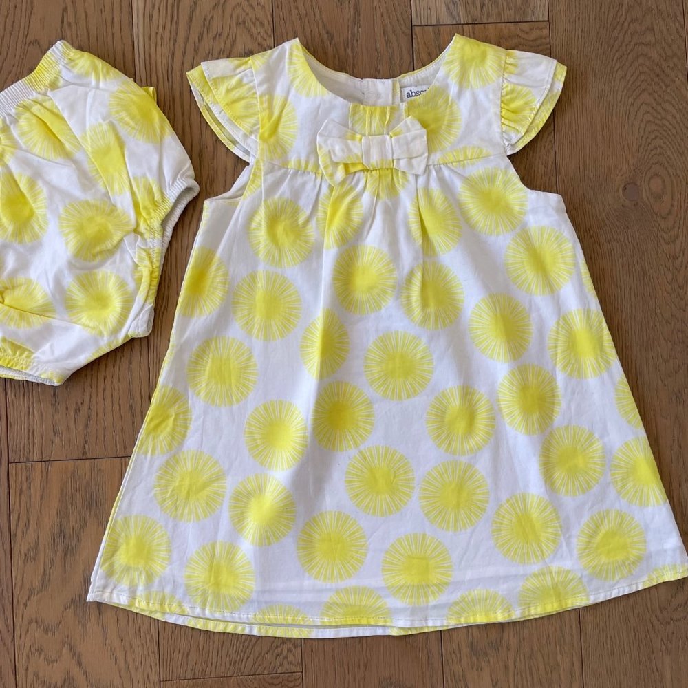 Absorba Paris Lilttle Girl's Dress with matching Bloomers